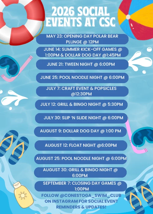 2026 CSC Social Calendar